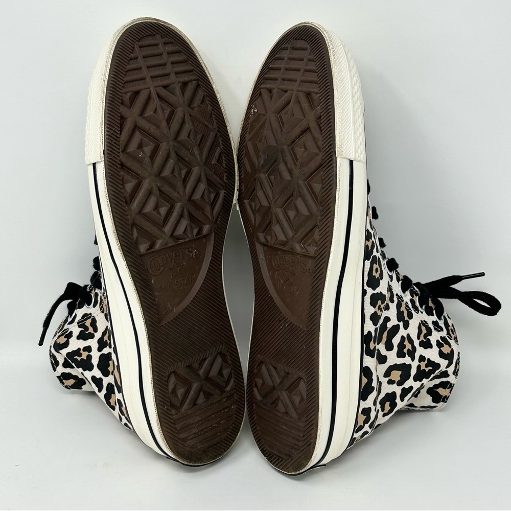 Converse Chuck 70 High Leopard Print Canvas Unisex Sneakers Men's 11 Women's 13 - Picture 10 of 10